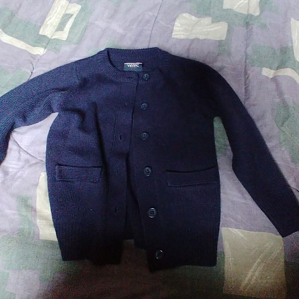 Girls French Toast Navy Blue Cardigan